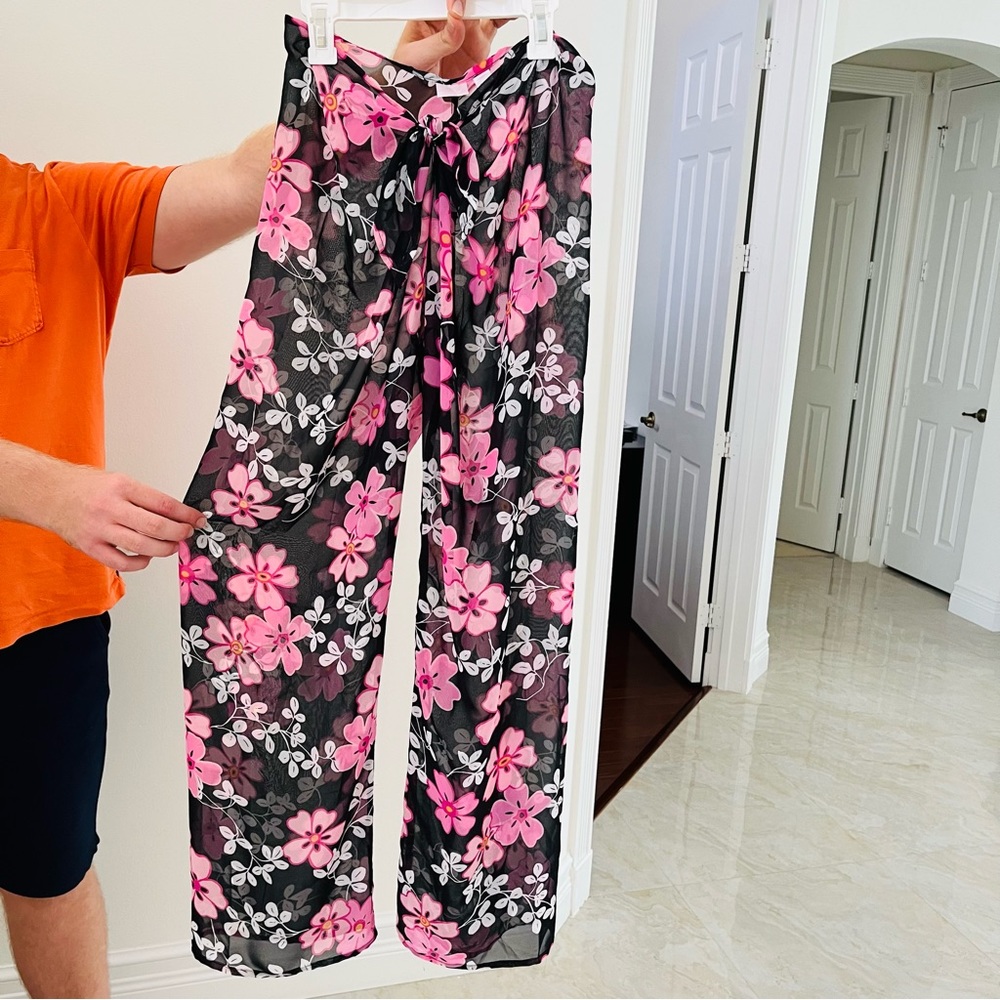Victoria's Secret Sheer Floral Coverup Pants